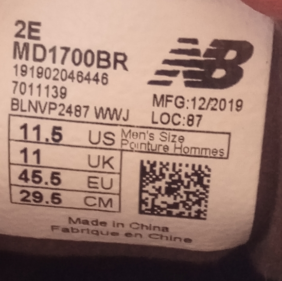 New Balance MD1700BR Mens Brown Leather Walking Shoes Mens Size 11.5 2E Wide - Picture 8 of 8